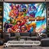 Wall Hanging Tapestry Custom NameOne Piece Pattern Personalized Printed Fabric Wall Decor