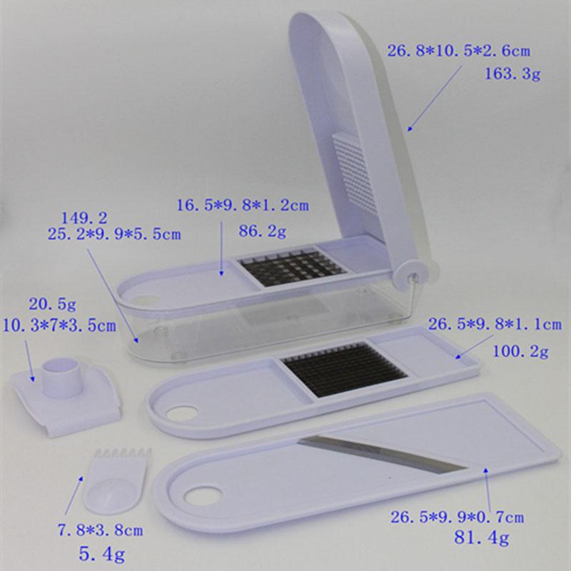 Stainless steel cucumber slicer handheld, multi-functional vegetable cutter for potatoes, garlic, carrots, ginger, etc