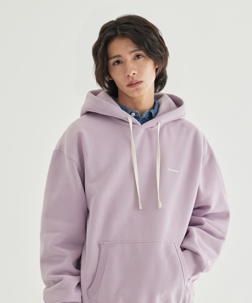 Small Logo Fleece-Lined Hoodie Light Purple