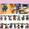 New Cartoon Cow Acrylic Car Hanging Decoration Christmas Tree Ornament