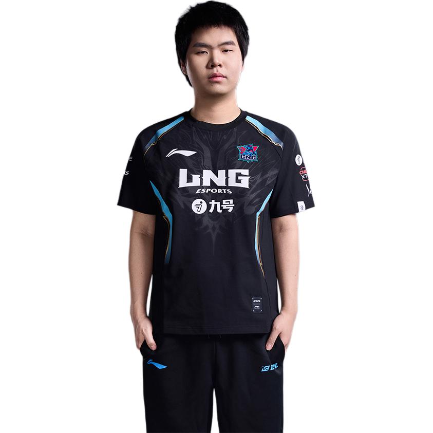 Li Ning Sports Life Collection T Shirt Unisex Black ATSU675-1