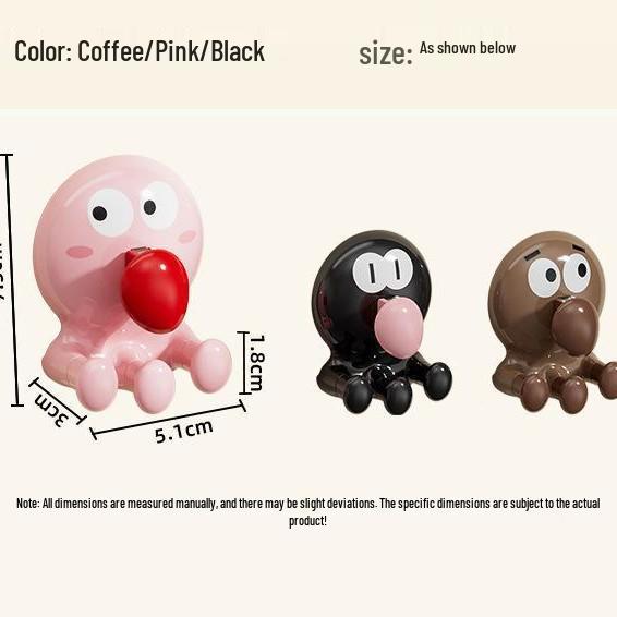 

Cartoon Suction Cup Hooks: Traceless, Strong Load-Bearing, No-Drill, Bathroom Hooks