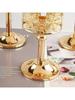 1-Size Crystal Tealight Candle Holder, Elegant Table Centerpiece for Wedding & Candlelight Dinner