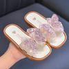 Girls' Indoor And Outdoor Non-slip Soft-soled Slippers Summer Children's Butterfly Beach Princess Flip-flops