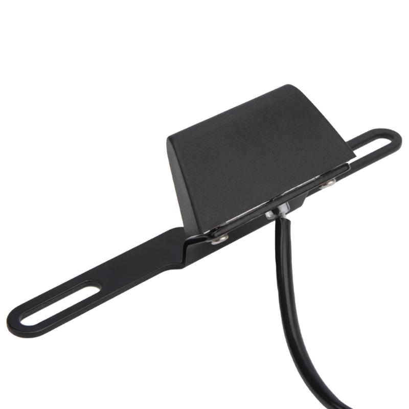 Lâmpada de Placa de Licença Multifuncional para Motocicleta com Suporte Suporte para Lanterna Traseira Lâmpada de Placa de Licença de Alumínio com Moldura para Motos