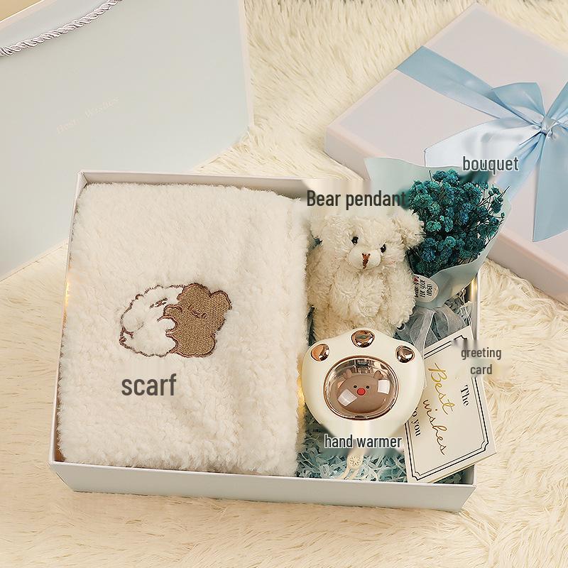 Winter Scarf Gift Box for Girls & Best Friends - Christmas & Birthday Souvenir