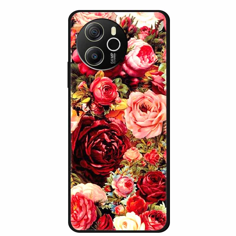 Für Blackview Shark 8 4G Hülle 6,78'' Cartoon Schwarzes Silikon TPU Weiche Handyhülle für Blackview Shark 8 Schutzhülle Para Shark 8 4G