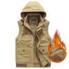 Winter Vest Men's New Style Plus Velvet Warm Loose Hooded Large Size Vest Men's Waistcoat