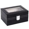 BLUELOTUS Watch Storage Watch Collection Case for 3 Case, Watches, BL-291 (Black)