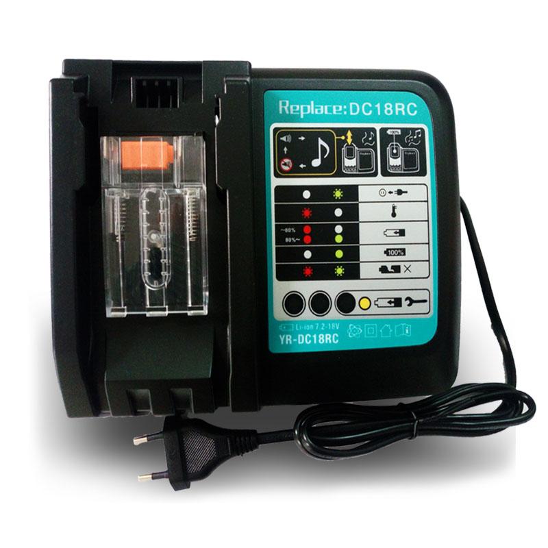 3A Battery Charger For 14.4V 18V Li-ion battery BL1415 BL1430 BL1815 BL1830 BL1840 BL1850 BL1860 DC18RC DC18RA EU Plug