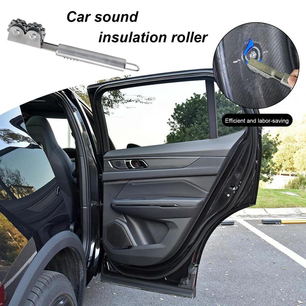Sound Insulation Tools Interior Repair Rolling Wheel Car Insulation Roller For Auto Door Truck Trailer SUV RV Leather Craft