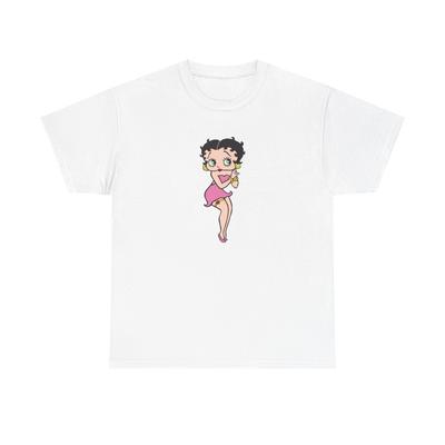 Betty Boop Grafik T-Shirt Vintage Retro Kunst Unisex Schweres Baumwoll-T-Shirt 6 Unisex T-Shirt