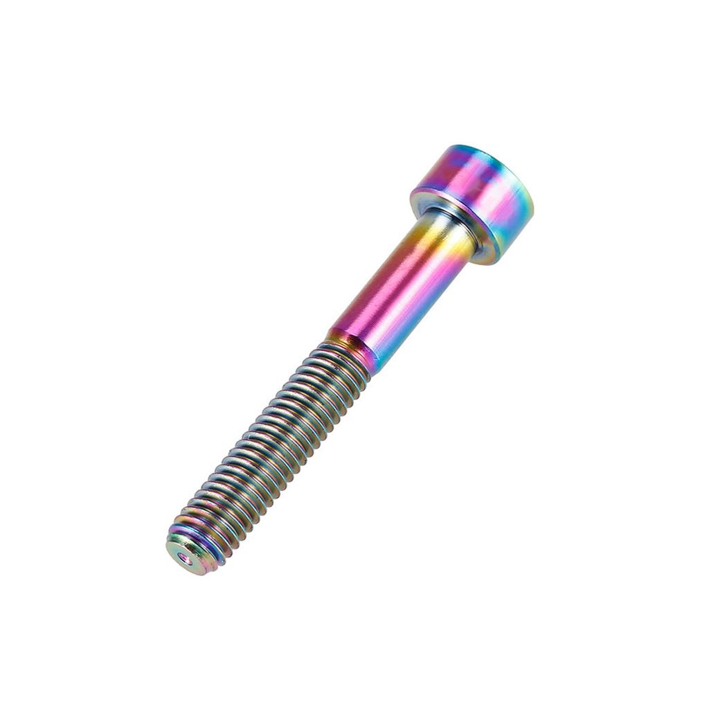 1pc Titanium Cycling Headset Stem M6 Thread Bolt Cycling Accessory (Colorful M640)