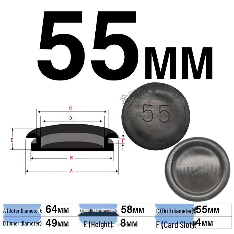 Waterproof Rubber Seal for Cable Outlets – Single-Sided Protection Ring, Hole Plug, and Cover for Electrical Cabinets