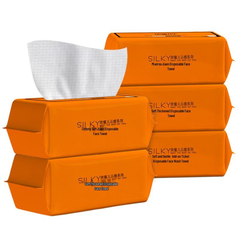 

Хинмиер Двусторонние хлопковые полотенца для лица для макияжа и очищения 5 packs/box белый