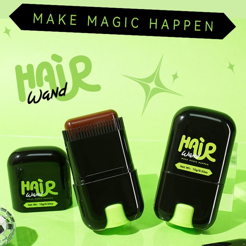 Bastão de Cor de Cabelo Aplicação Fácil para Retoque Instantâneo da Raiz Resistente à Água Amigável para Viagem Cabelos Grisalhos com Pente para Uso Diário