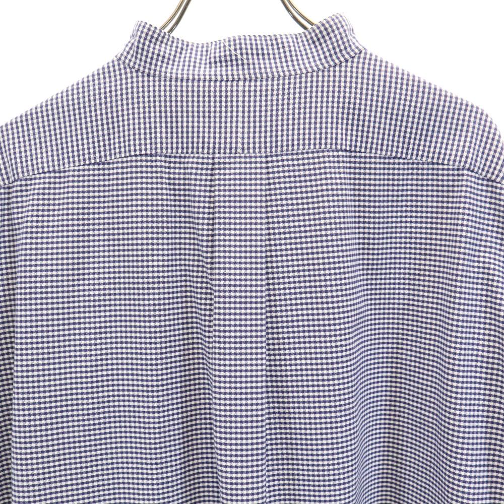 Ralph Lauren 90s BIG SHIRT OLD Check Pattern Long Sleeve Stand Collar Shirt Men's Used