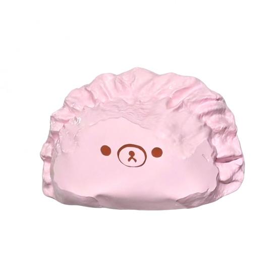 Stress Relief Bear Dumpling Rebound Dumpling Toy Slow Squeeze розовый