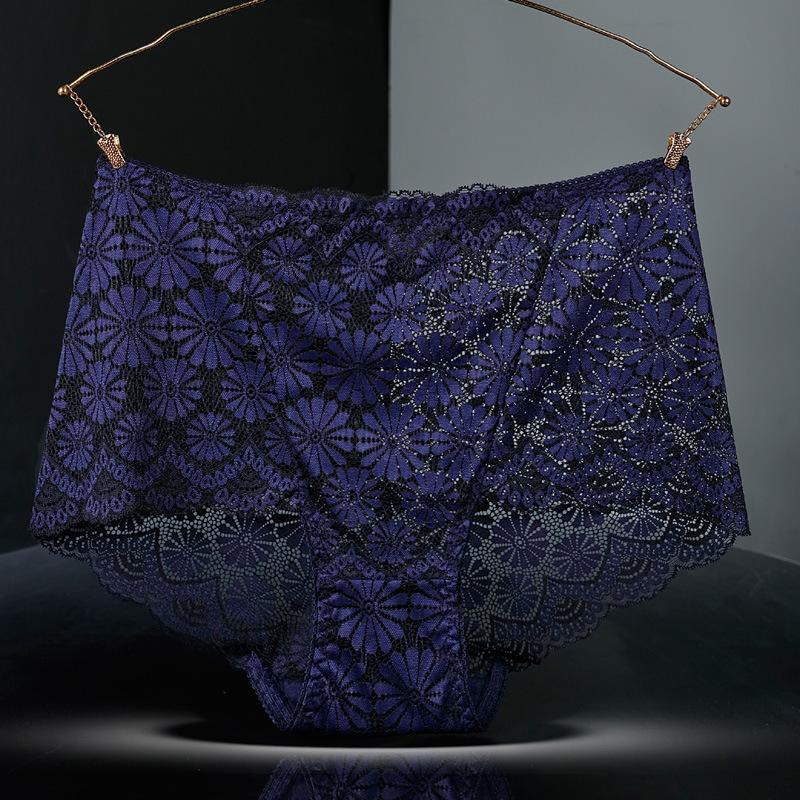 High Waist Women Panties Sexy Hollow Lace Snowflake Embroidery Lingerie Female Seamless Butt Lifter Pants Plus Size Briefs 3XL
