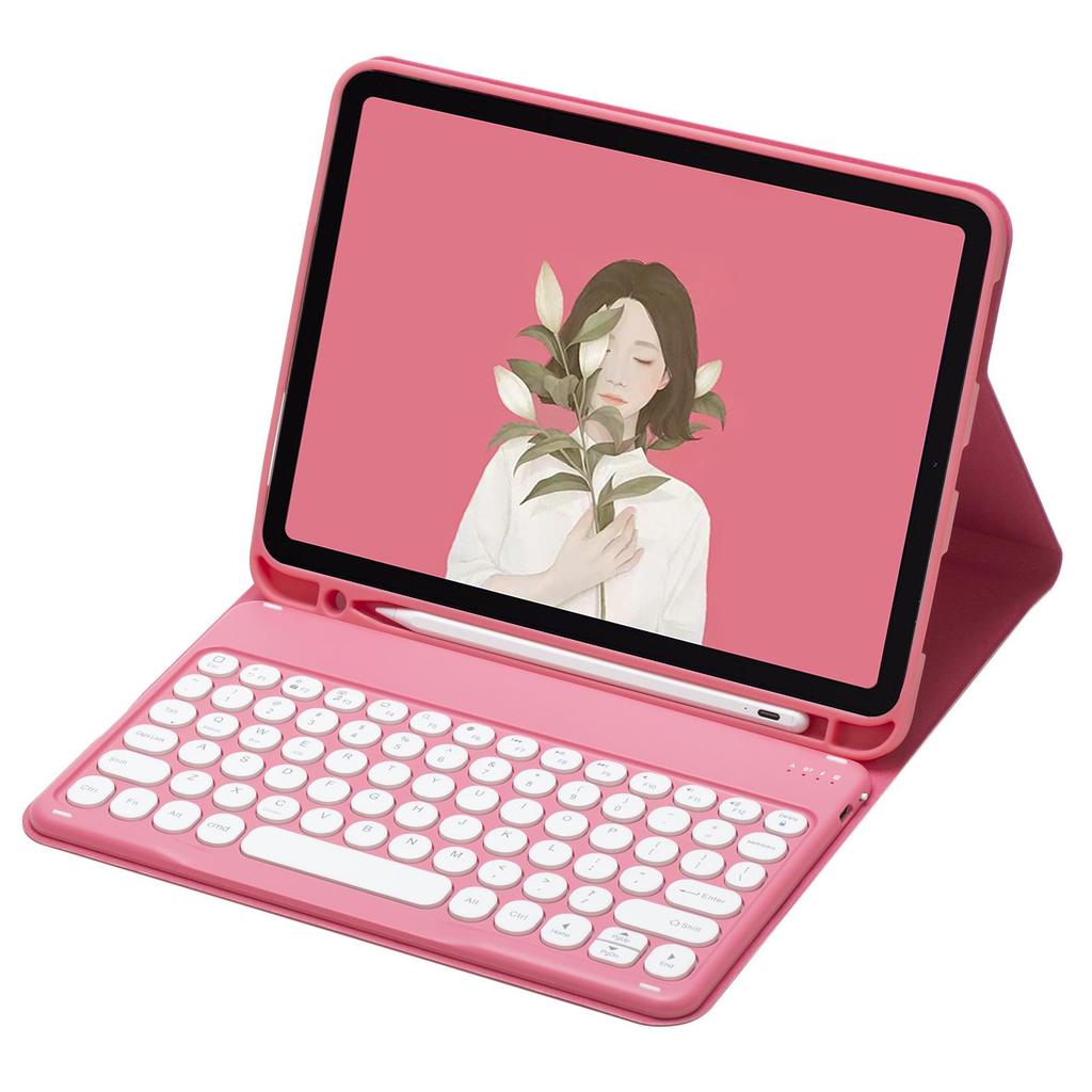 Protective Leather Case for iPad Mini 7 with Bluetooth Keyboard and Pen Slot, Compatible with Mini 6 & 5 Models