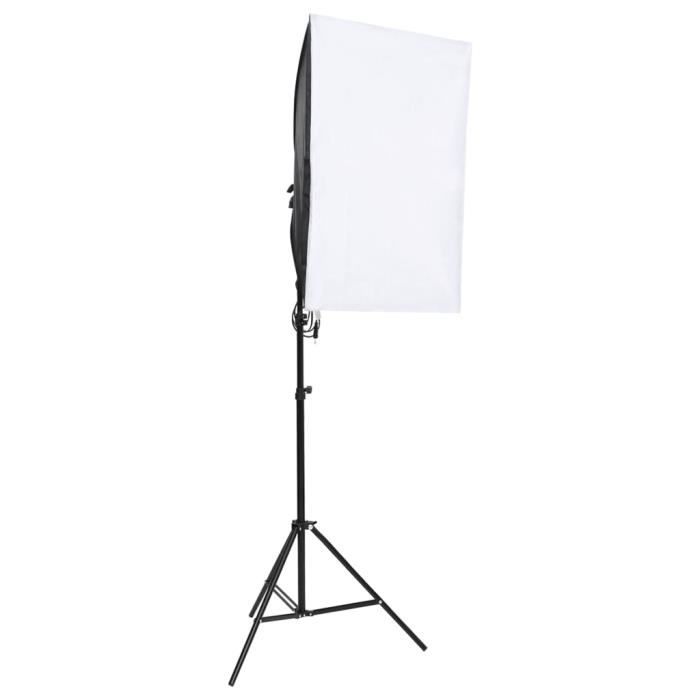 vidaXL Photo Studio Kit with Lighting and Backdrop