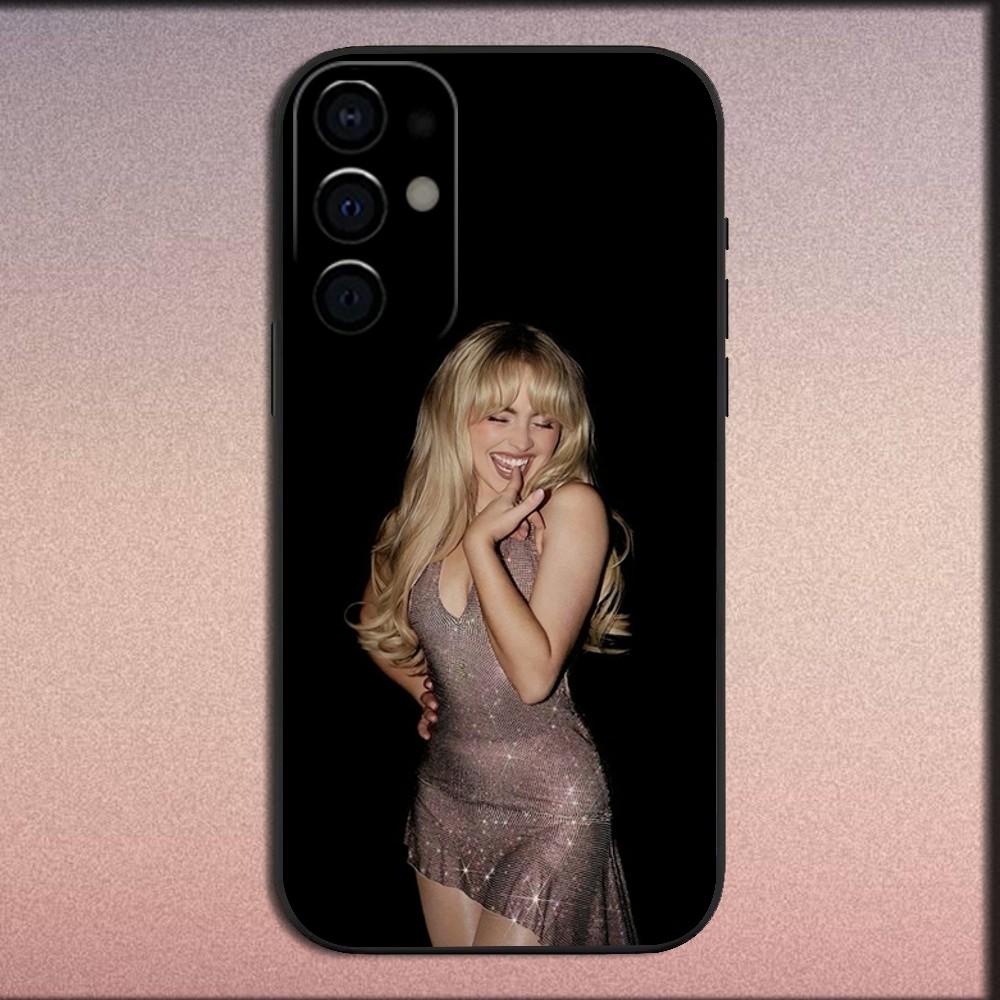 Singer S-Sabrina Carpenter Phone Case For Samsung S25,S24,S21,S22,S23,S30,Ultra,S20,Plus,Fe,Lite,Note,10,9,5G Black Soft Cover