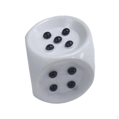 Jogo de Tabuleiro de Dados Versátil Compacto Portátil com Pintas Pretas Elevadas, Dados em Braille, para Visuais