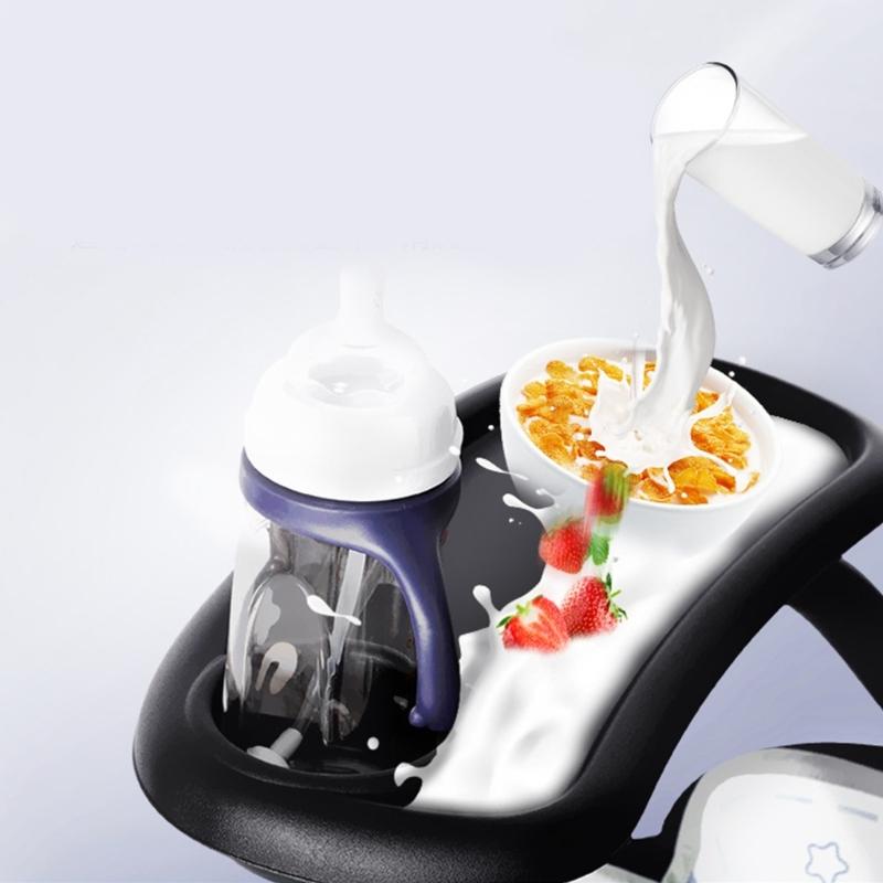 Universal Tray for Stroller with Cup Holder 2-in-1 Stroller Snack Food Organize Tray for Pushchair Stroller Accessories