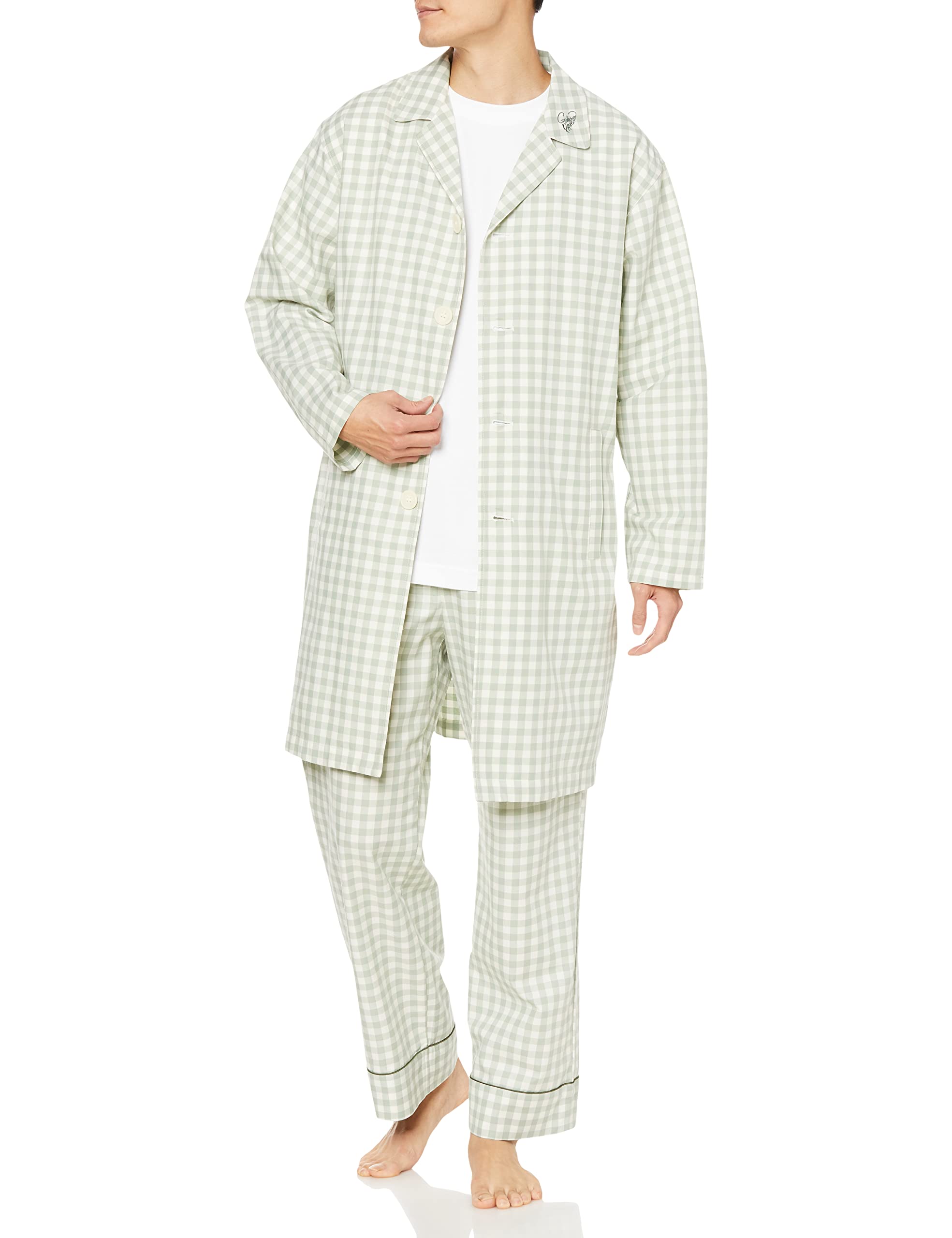 

Легкое пальто Homme Gingham Check PHFT231939 MNT M [Gelato Pique] для мужчин