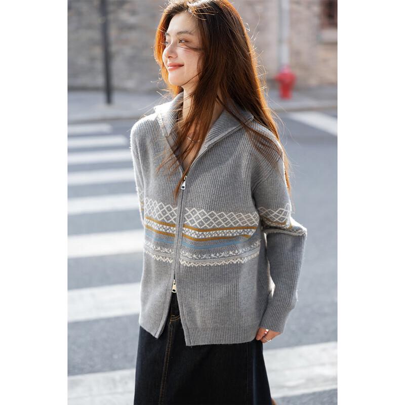 Mokana Fair Isle Jacquard Knitted Cardigan