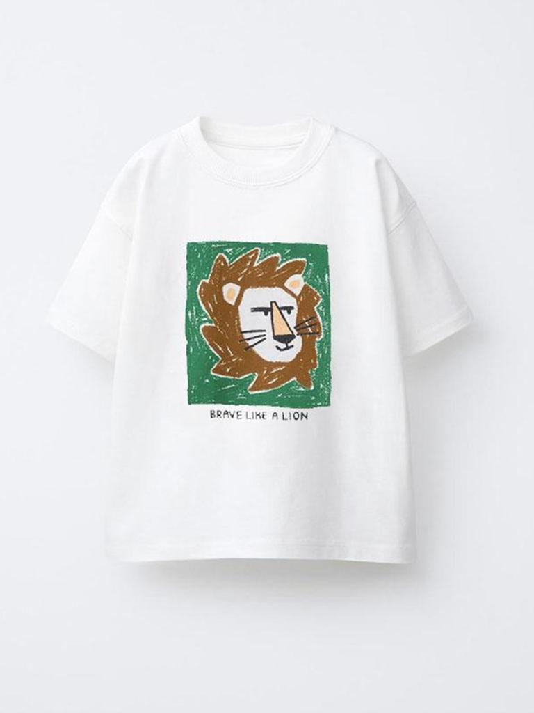 Simple All Match Cotton T Shirt for Kids Boys Girls Round Neck Short Sleeve Loose Fit Cute Casual Summer Top