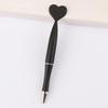 12Pcs Valentine'S Day Heart Shape Pens Black Gel Ink Rollerball Pens For Office School Supplies Gift Kids Ballpoint Pens