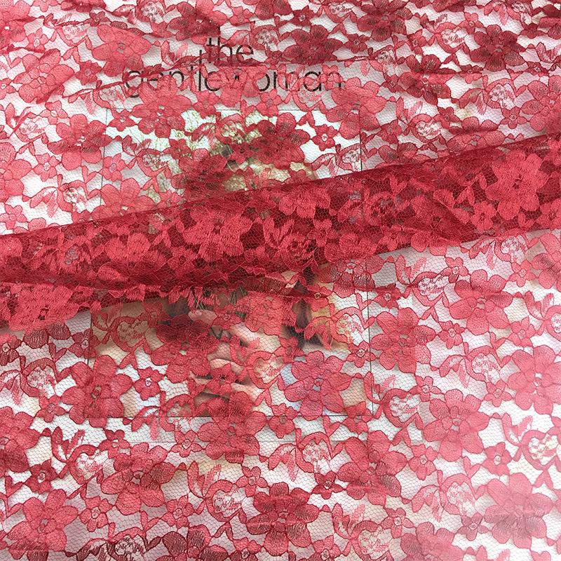 Polyester Jacquard Mesh Lace Fabric for Clothing, Tablecloths & Curtains