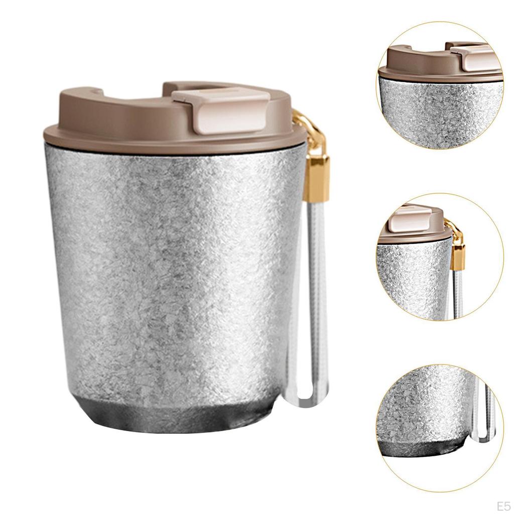 Isolierter Titanbecher Kaffee mit Und Kaltwasserflasche