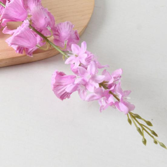 Artificial Lily of The Valley Faux Bell Orchid Bouquet with Long Stem for Vase Home Garden Wedding Party Table Centerpiece