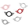 1 Stück 3D Metall Auto Türverriegelungsstift Flügel Emblem Plakette Aufkleber für Mini Cooper One S R55 R56 R57 R58 R59 R60 F55 F56 F57 F60 Countryman