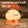 Cute Frog Night Light For Kids Silicone Nursery Night Light Dimmable LED Squishy Sleeping Lamp Rechargeable Bedside Touch Lamp