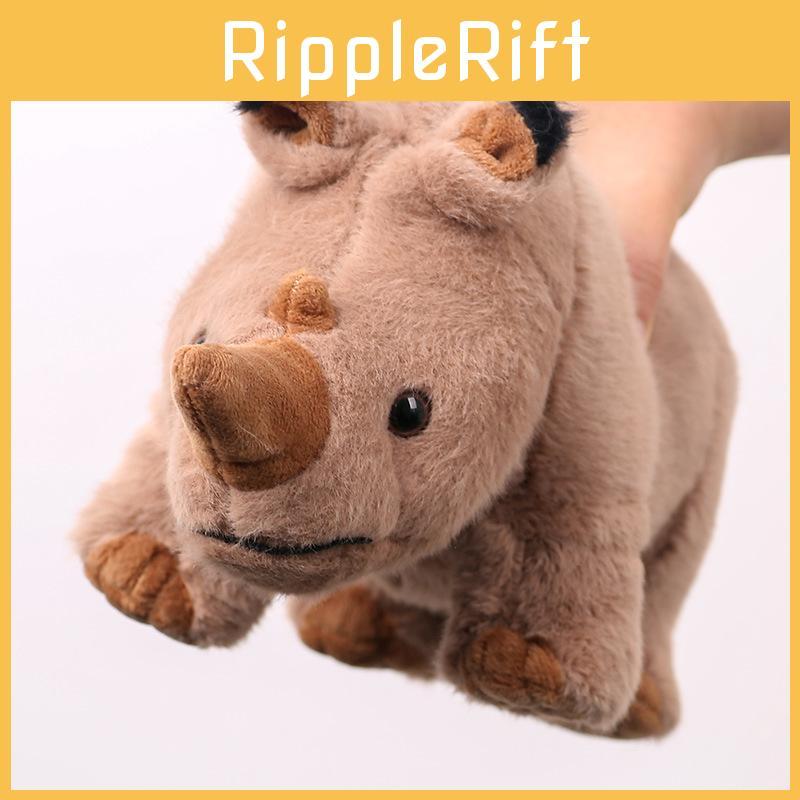 Plush Rhino Toy Soft Animal Doll For Sleep And Comfort Gift For Girls