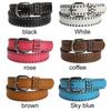 Luxury Brand Design Pin Buckle Waistband Gothic Leather Belt Ladies Dress Strap Rivet Waist Band