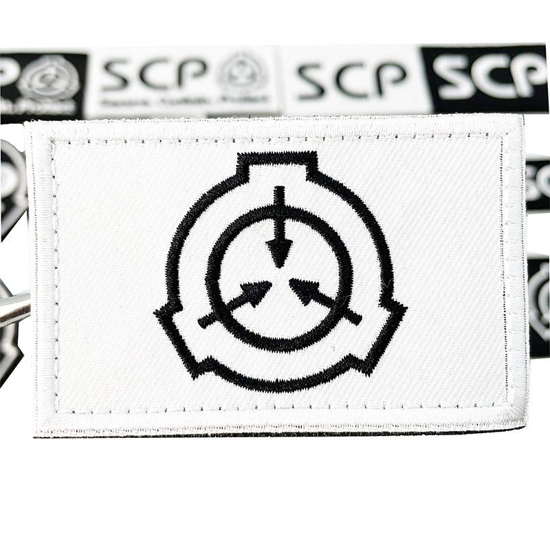 SCP Foundation Logo Gestickt Moral Patch Aufkleber Klettverschluss Abzeichen