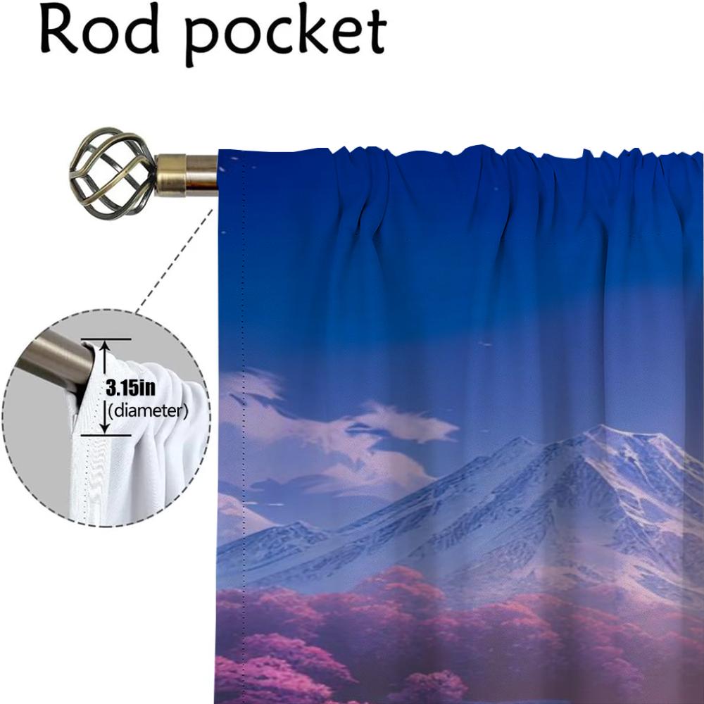 Baumvorhänge für Schlafzimmer Mückenschutzvorhänge 2 Stück Verdunkelungsvorhang Wohnzimmer Vorhang Halloween Dekoration Raumteiler