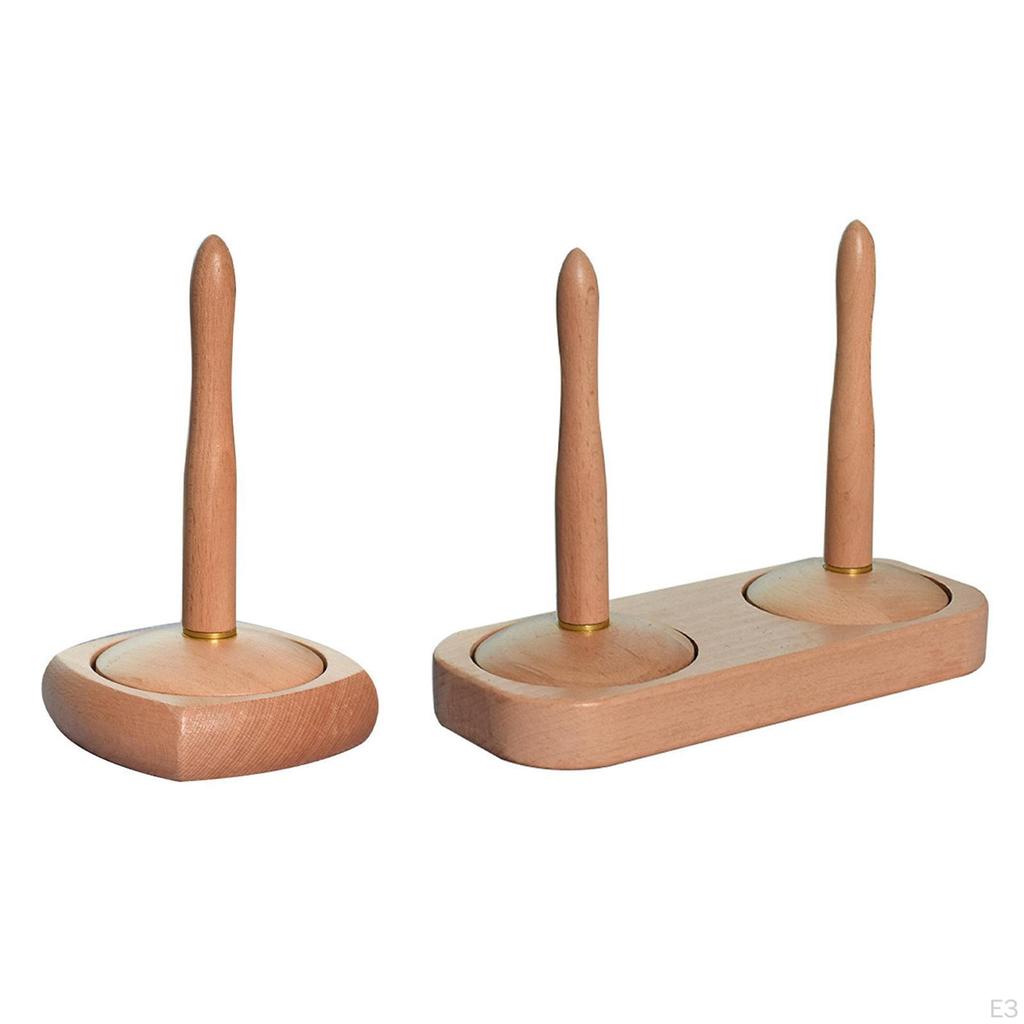 Craft Yarn Dispenser and Organizer for Family Members Wooden Design