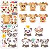 6 Bilder/Packung Kinder Spaß Puzzle Aufkleber Puzzle DIYMache ein Gesicht Puzzle Aufkleber