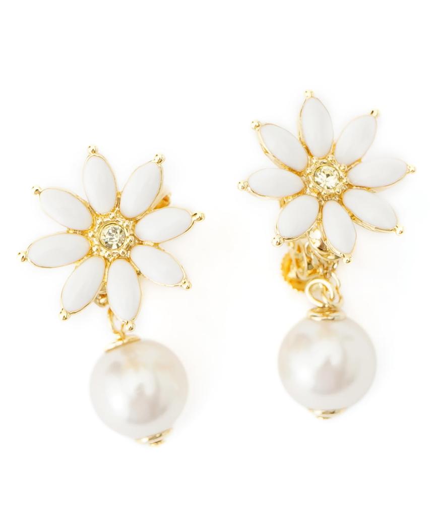 En Margaret Motif Earrings LAME1057 W2 [Lanvin Bleu] 2-way