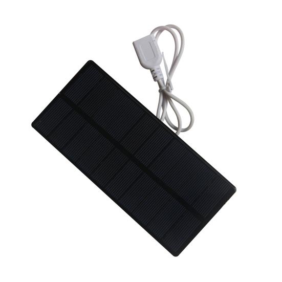 Solar Panel USB High Conversion Rate Phone Charger Compact Lightweight Universal 1.8W 5V