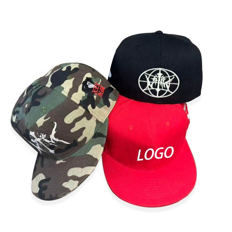 Producent Niski MOQ Dopasowane Czapki Męskie Duża Głowa 6 Panelowa Baseballowa Snapback Haft