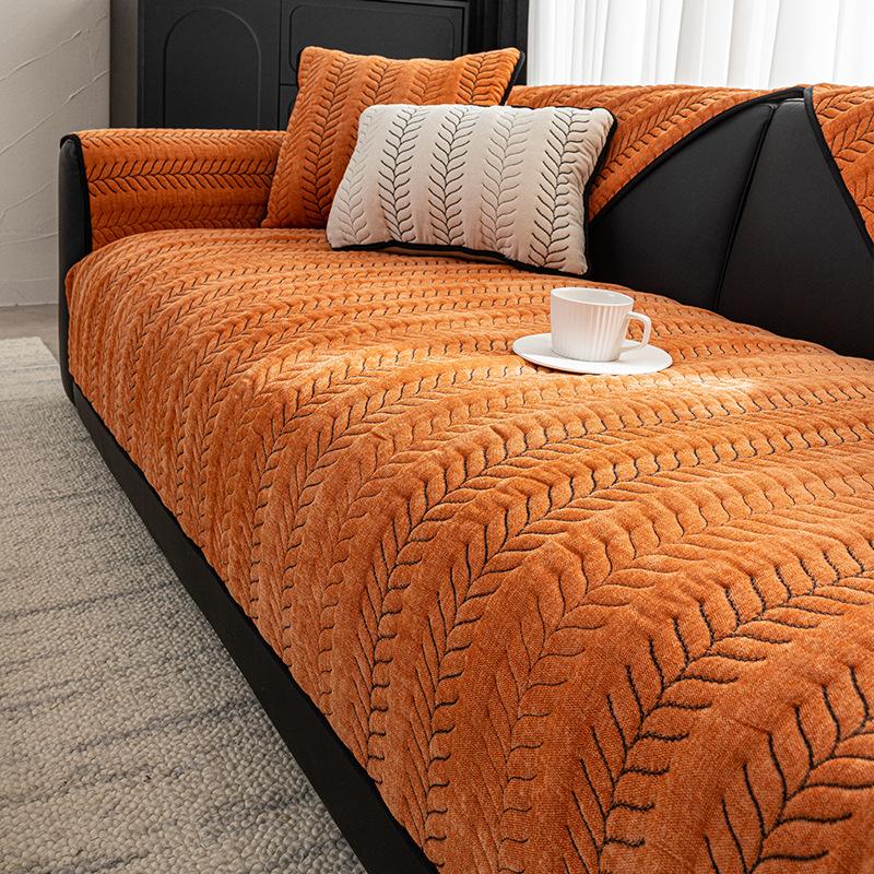 

New Light Luxury Retro Sofa Cover Pad, Universal One-Piece Seat Cushion In All Seasons, Advanced Sense Combination Sofa Cover 70*70cm