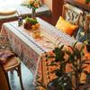Tovaglia Impermeabile e Resistente all'Olio Stile Bohemien Tovaglia Rettangolare Stampata a Righe Panno Decorativo Copritavolo