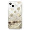 Guess Guhcp13Slgpego Iphone 13 Mini 5,4Złoty/Gold Hardcase Peony Liquid Glitter