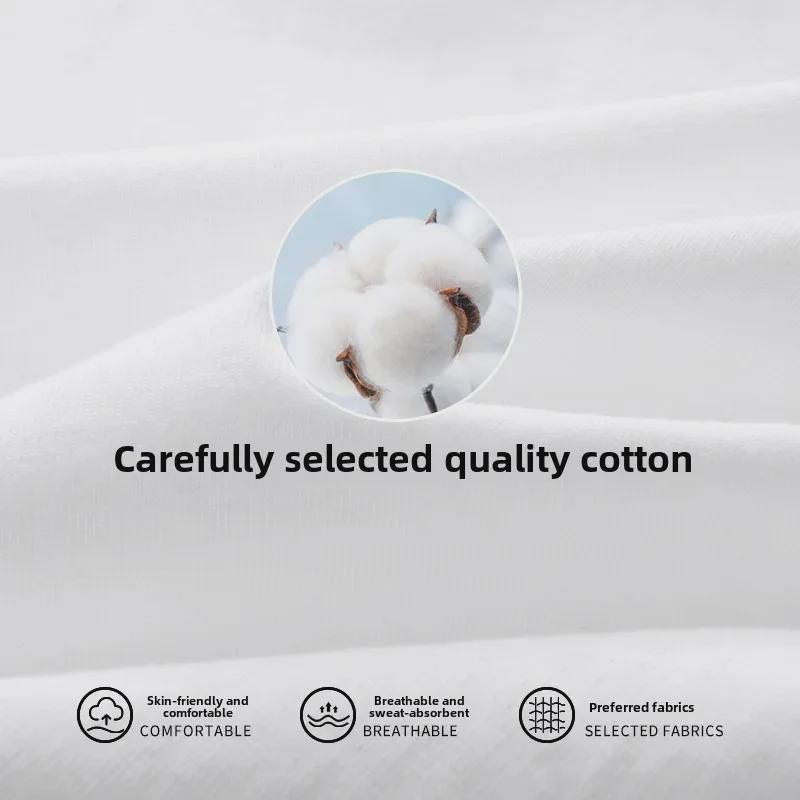 Camiseta de Algodón de Manga Corta para Hombre y Joven de Corte Holgado 2024